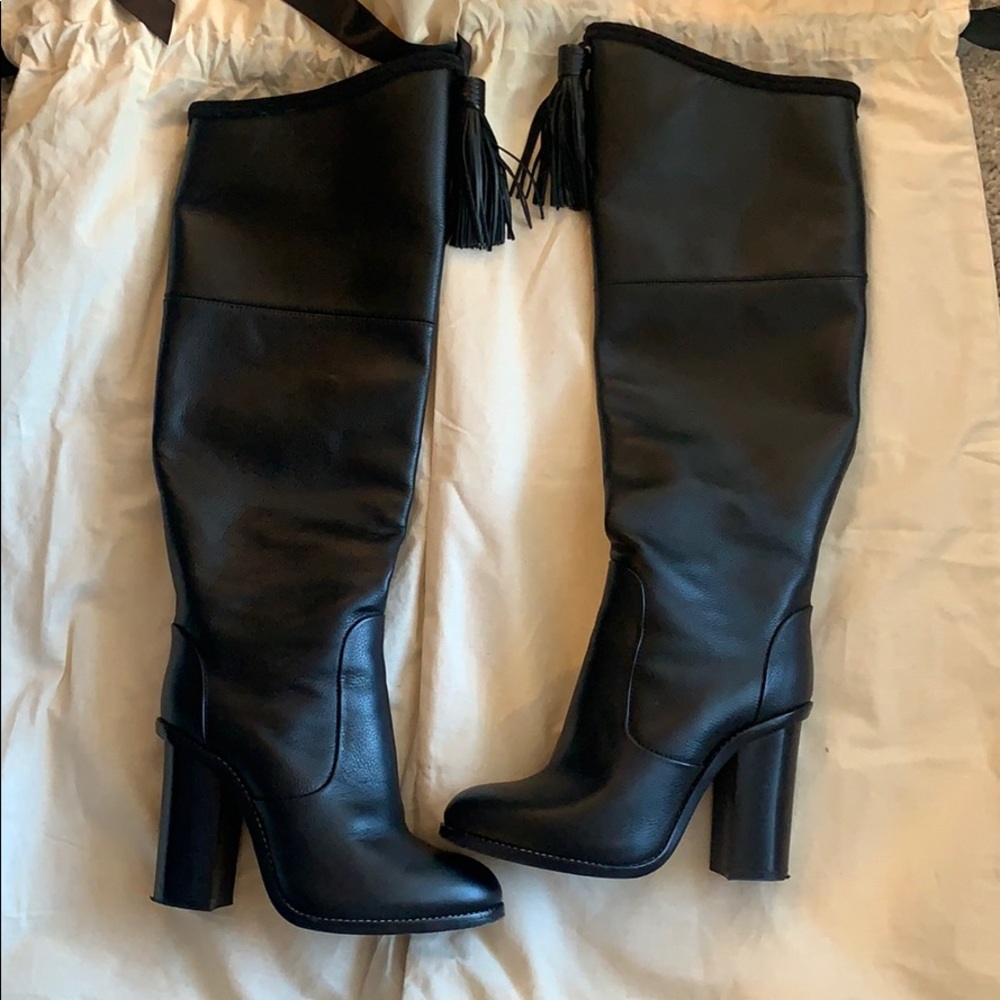 Lanvin Tassel Heeled Boots